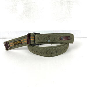 NEW Polo Ralph Lauren Mens 1XL Olive Green Web Belt Army Military Style